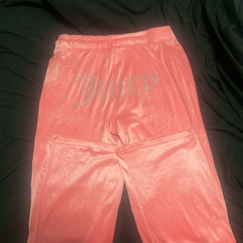 Juicy Couture Pink Velour Joggers